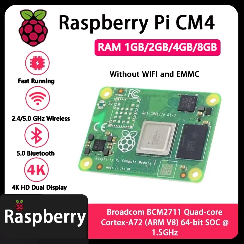 Raspberry Pi CM4, wersje z 1 G – Raspberry Pi Compute Module 4 8Gb 32Gb recenzja i cena