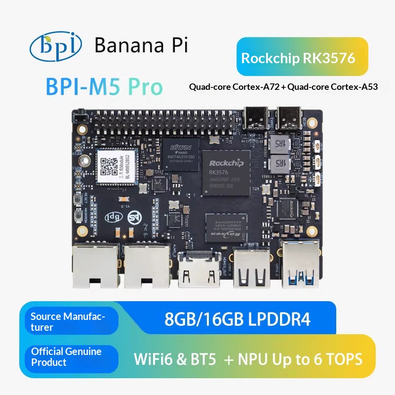 Banana Pi BPI-M5 Pro Rockchip  – Banana Pi Bpi-M5 recenzja i cena