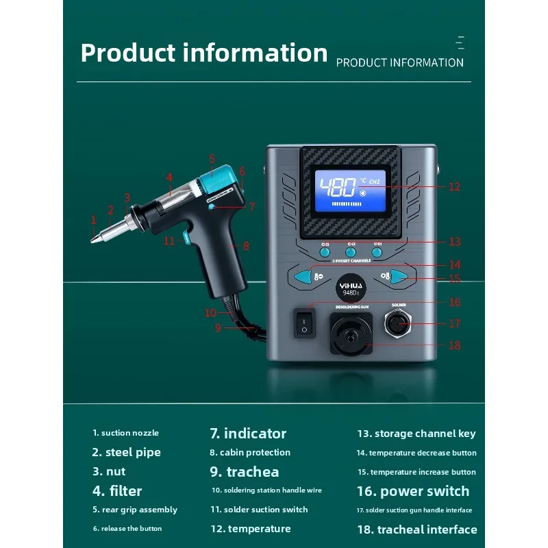 Wysokowydajne elektryczne urzą – Desoldering Gun Vacuum Electric recenzja i cena